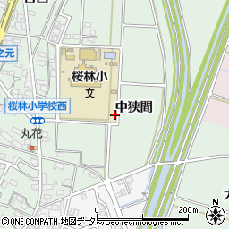 愛知県安城市桜井町周辺の地図