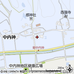 兵庫県三田市中内神107周辺の地図