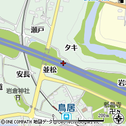 愛知県新城市有海船戸周辺の地図
