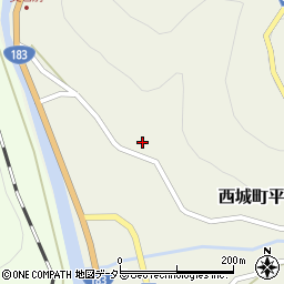 広島県庄原市西城町平子48周辺の地図