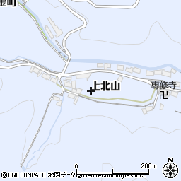 愛知県岡崎市池金町上北山周辺の地図