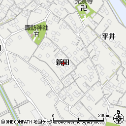 愛知県常滑市金山新田周辺の地図