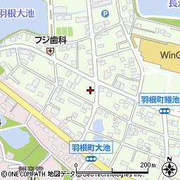 愛知県岡崎市羽根町大池71周辺の地図