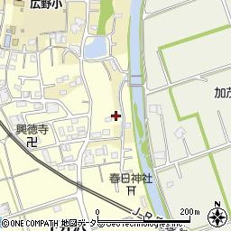 兵庫県三田市下井沢190周辺の地図