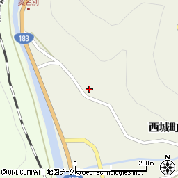 広島県庄原市西城町平子44周辺の地図