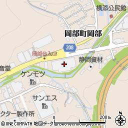 静岡県藤枝市岡部町岡部1555周辺の地図