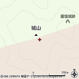 城山周辺の地図