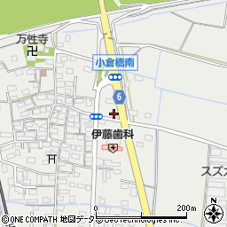 三重県四日市市楠町小倉822-1周辺の地図