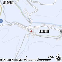 愛知県岡崎市池金町上北山131周辺の地図