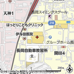 エディオンイズミヤ長岡店周辺の地図