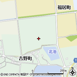兵庫県加西市吉野町周辺の地図