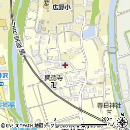 兵庫県三田市下井沢78周辺の地図