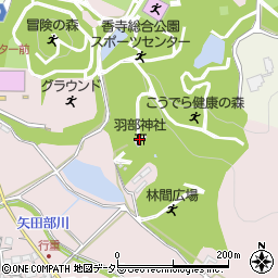 羽部神社周辺の地図