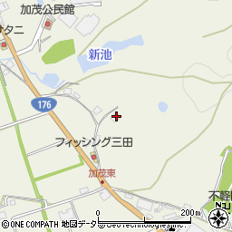 兵庫県三田市加茂830周辺の地図