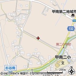 滋賀県甲賀市甲南町杉谷周辺の地図