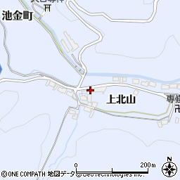 愛知県岡崎市池金町上北山132周辺の地図