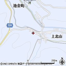 愛知県岡崎市池金町上北山12周辺の地図