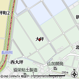愛知県安城市東端町（大坪）周辺の地図