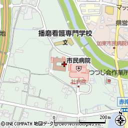 兵庫県加東市家原124周辺の地図