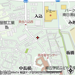 愛知県岡崎市美合町入込62周辺の地図