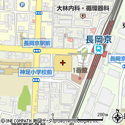 ほんべ薬局　長岡京駅前店周辺の地図