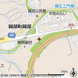 静岡県藤枝市岡部町岡部1511周辺の地図