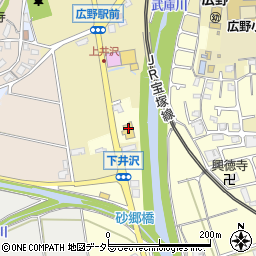 兵庫県三田市下井沢414周辺の地図