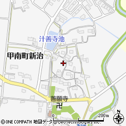 〒520-3313 滋賀県甲賀市甲南町新治の地図