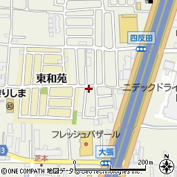 京都府長岡京市神足（雲宮）周辺の地図