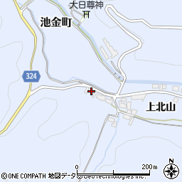 愛知県岡崎市池金町上北山1周辺の地図