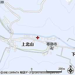 愛知県岡崎市池金町上北山71周辺の地図