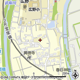 兵庫県三田市上井沢336周辺の地図