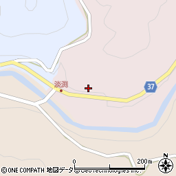 愛知県岡崎市淡渕町滝野周辺の地図