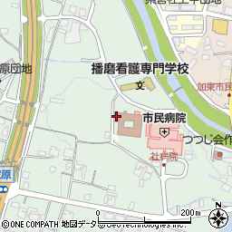 兵庫県加東市家原129周辺の地図