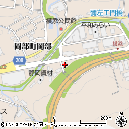 静岡県藤枝市岡部町岡部1511-8周辺の地図