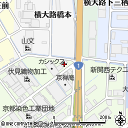 京都府京都市伏見区横大路千両松町60周辺の地図