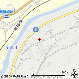 愛知県新城市乗本下井戸周辺の地図