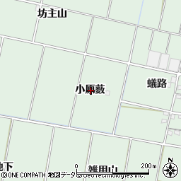 愛知県安城市桜井町小原薮周辺の地図