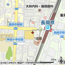 ファミリーマート長岡京駅前店周辺の地図