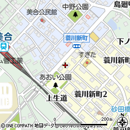 ローソン岡崎蓑川新町店周辺の地図