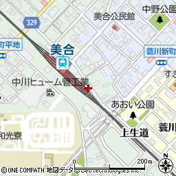 愛知県岡崎市美合町二ノ久保周辺の地図
