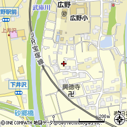 兵庫県三田市下井沢150周辺の地図