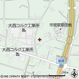 兵庫県加東市家原615周辺の地図