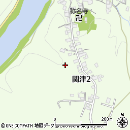 滋賀県大津市関津2丁目周辺の地図