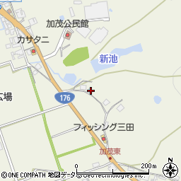兵庫県三田市加茂247周辺の地図