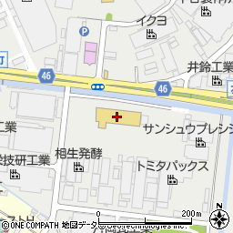 愛知日野自動車半田営業所周辺の地図