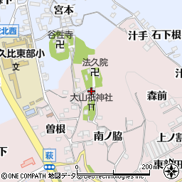 愛知県阿久比町（知多郡）萩（白山西）周辺の地図