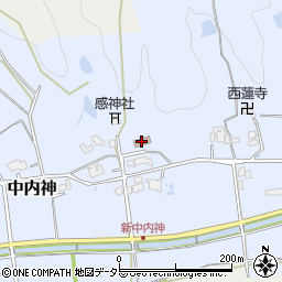 中内神公民館周辺の地図
