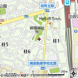 愛知県岡崎市柱町北屋敷周辺の地図