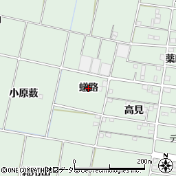 愛知県安城市桜井町（蟻路）周辺の地図